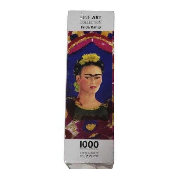 EuroGraphics Frida Kahlo 1000‑Piece Self‑Portrait With Thorn Necklace Puzzle NEW - Picture 5 of 7